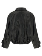 Rohe Blouson Leather Jacket Black, view 2