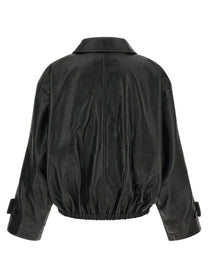 Rohe Blouson Leather Jacket Black, view 2