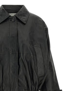 Rohe Blouson Leather Jacket Black, view 3