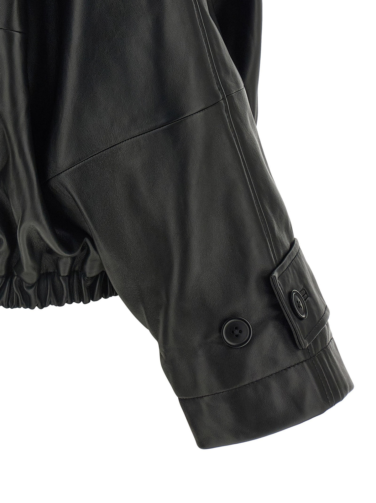 Rohe Blouson Leather Jacket Black, view 4