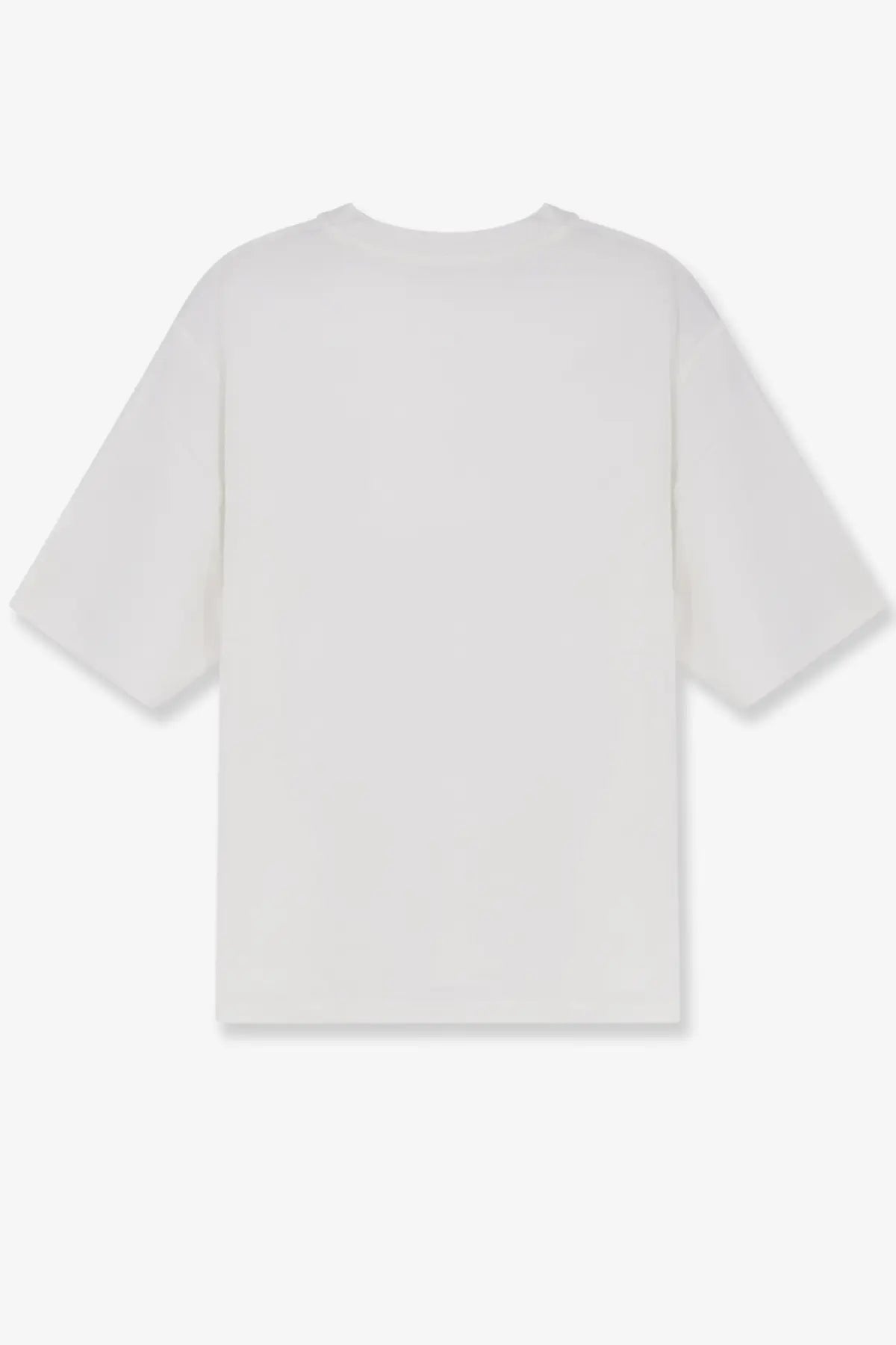 Rohe women’s white cotton blend oversized t-shirt with relaxed fit and short sleeves