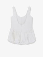 Rohe Women's Voluminous Peplum Cotton Tank Top White, view 2