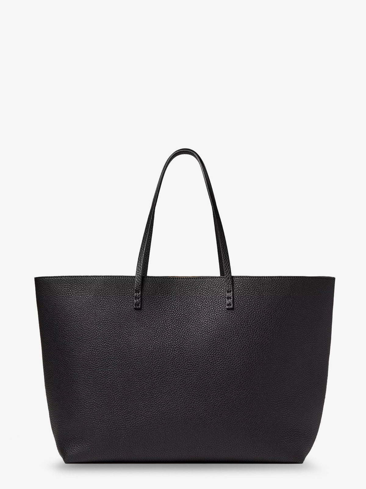 Fendi Women's Roll Large Roman Leather Shopper Black