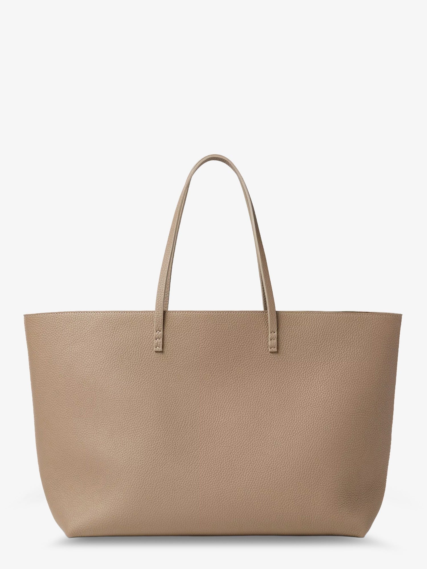 Fendi Women's Roll Medium Leather Shopping Bag Beige