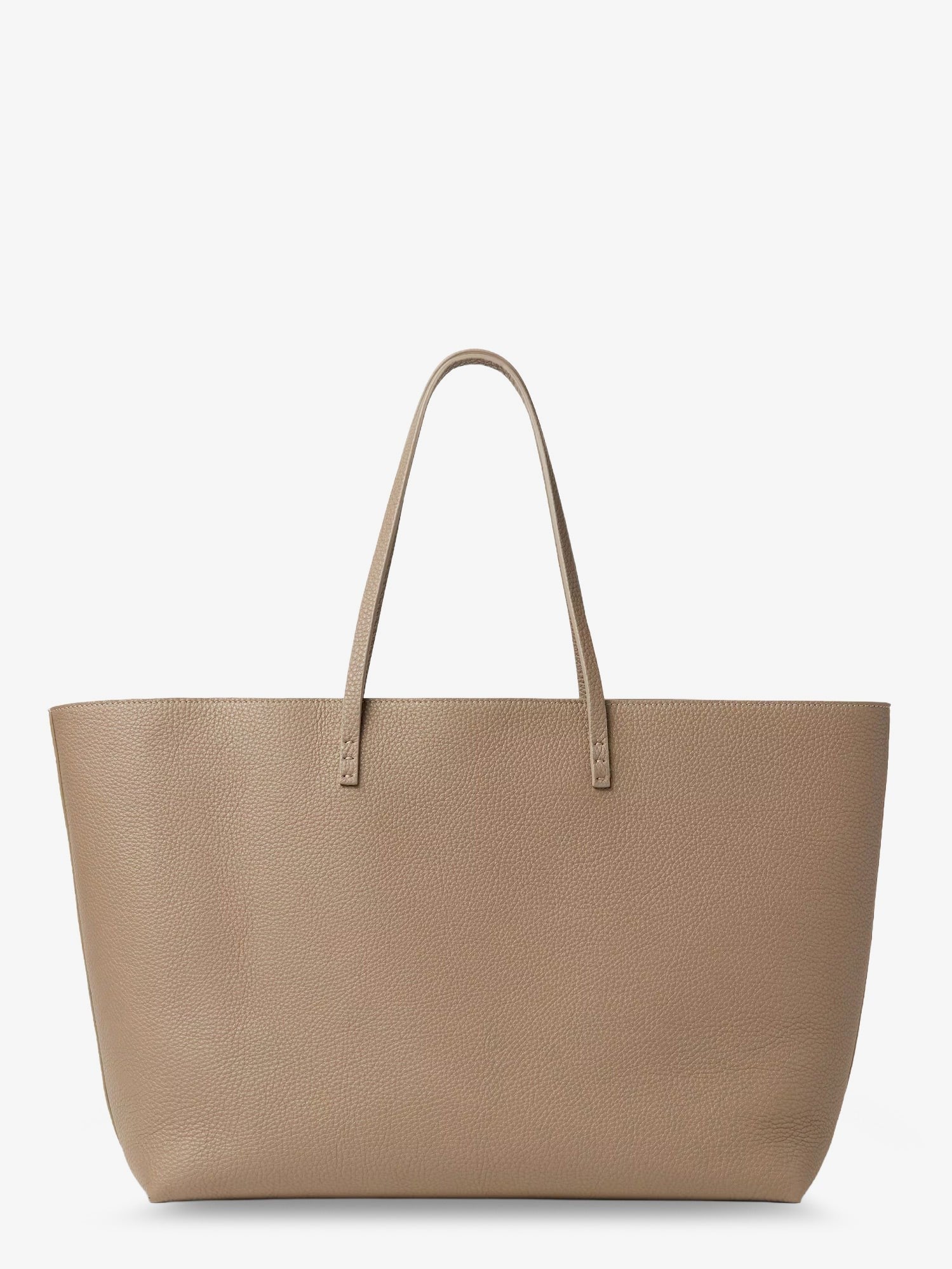 Fendi Women's Roll Medium Leather Shopping Bag Beige