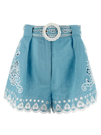 FARM Rio Romantic Richelieu Shorts Blue