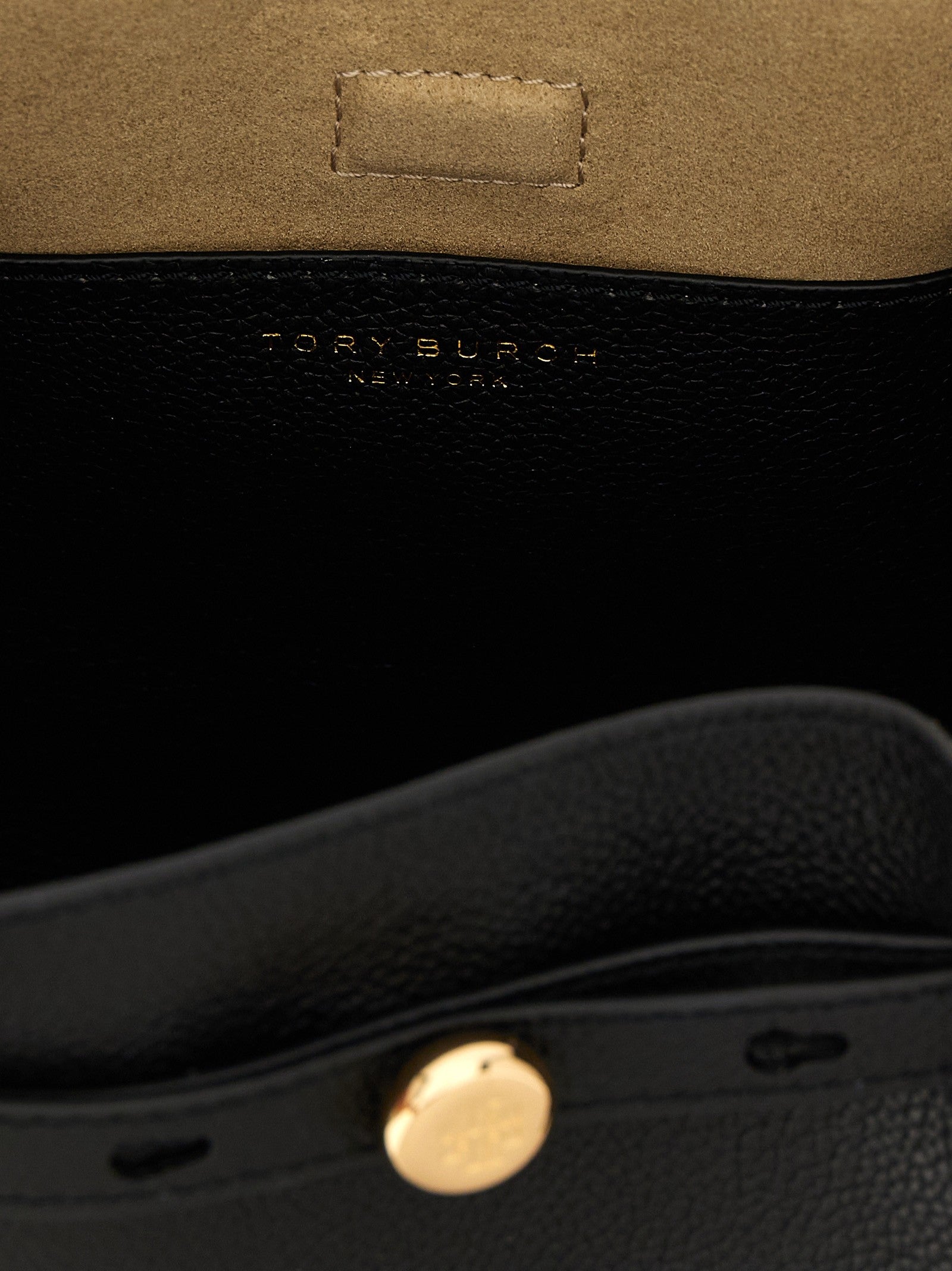 Tory Burch Women's Romy Leather Bucket Bag Black