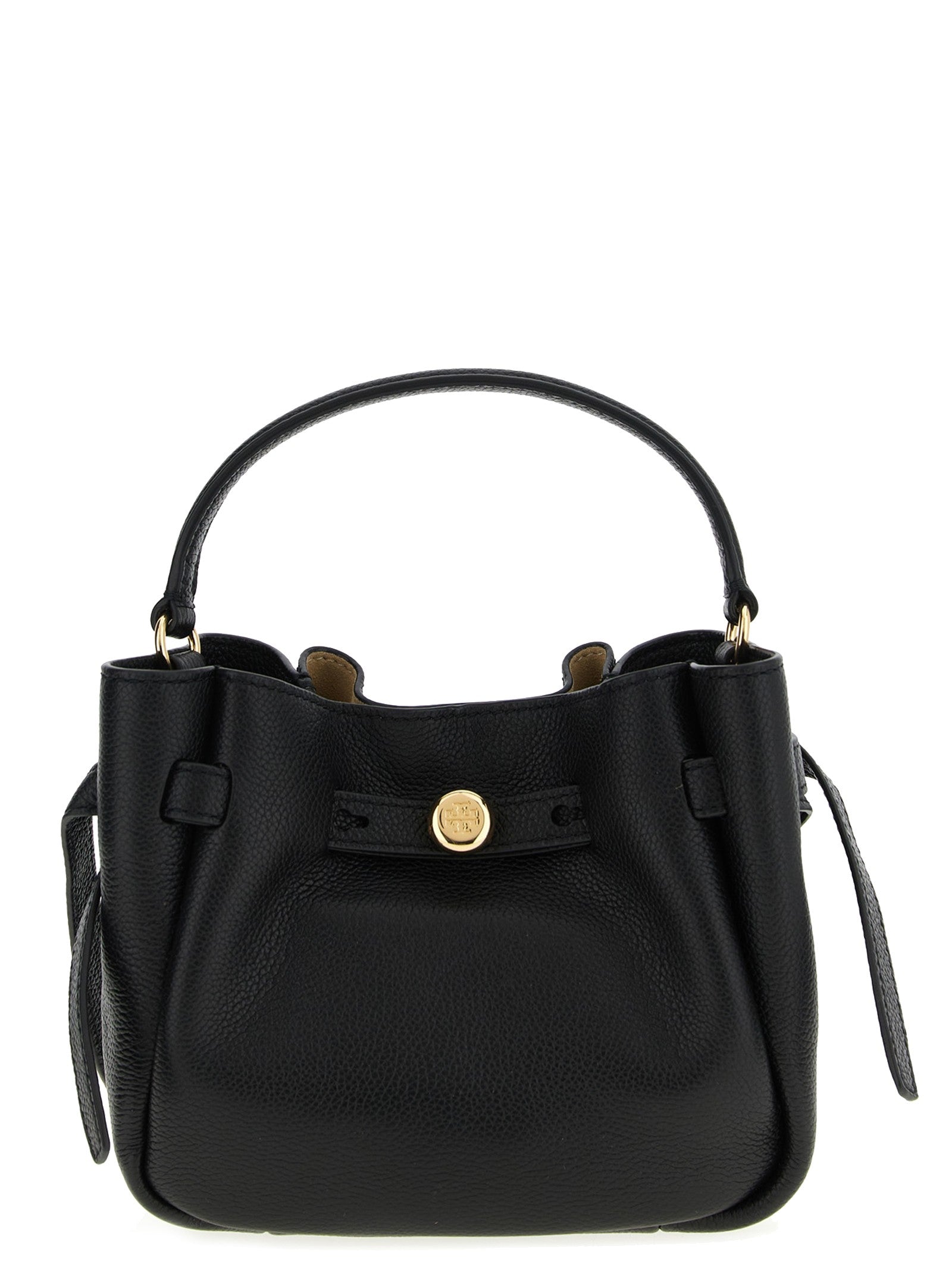 Tory Burch Women's Romy Mini Leather Shoulder Bag Black
