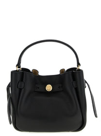 Tory Burch Women's Romy Mini Leather Shoulder Bag Black