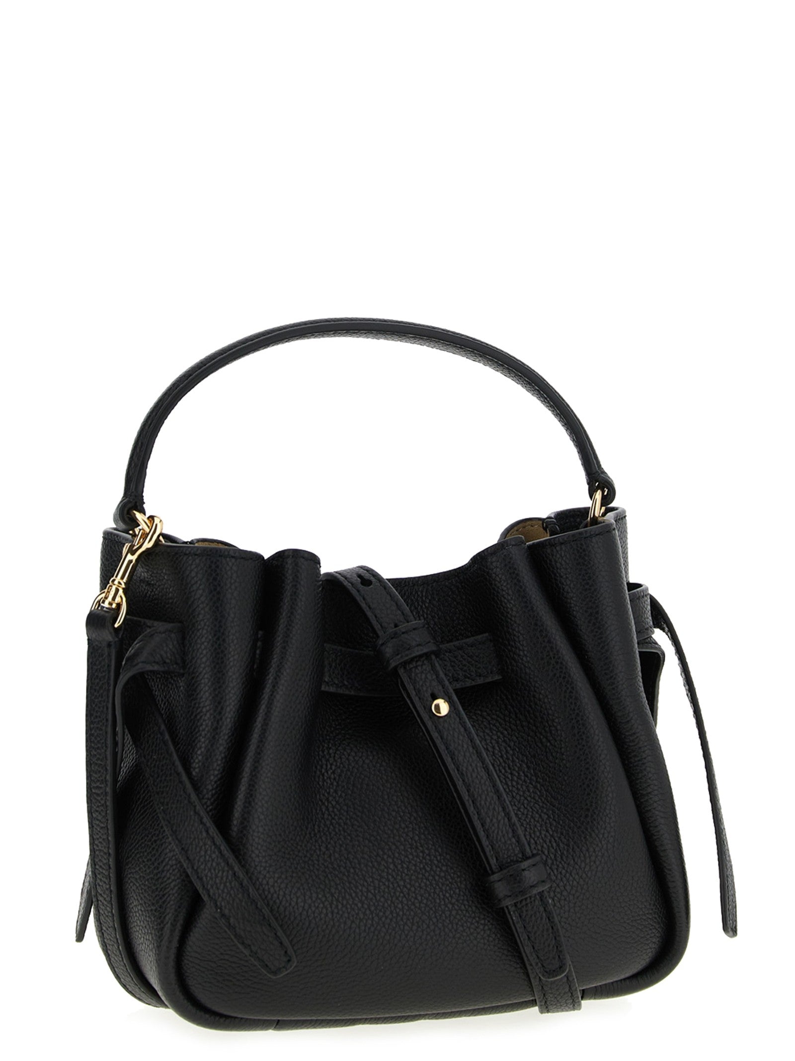 Tory Burch Women's Romy Mini Leather Shoulder Bag Black