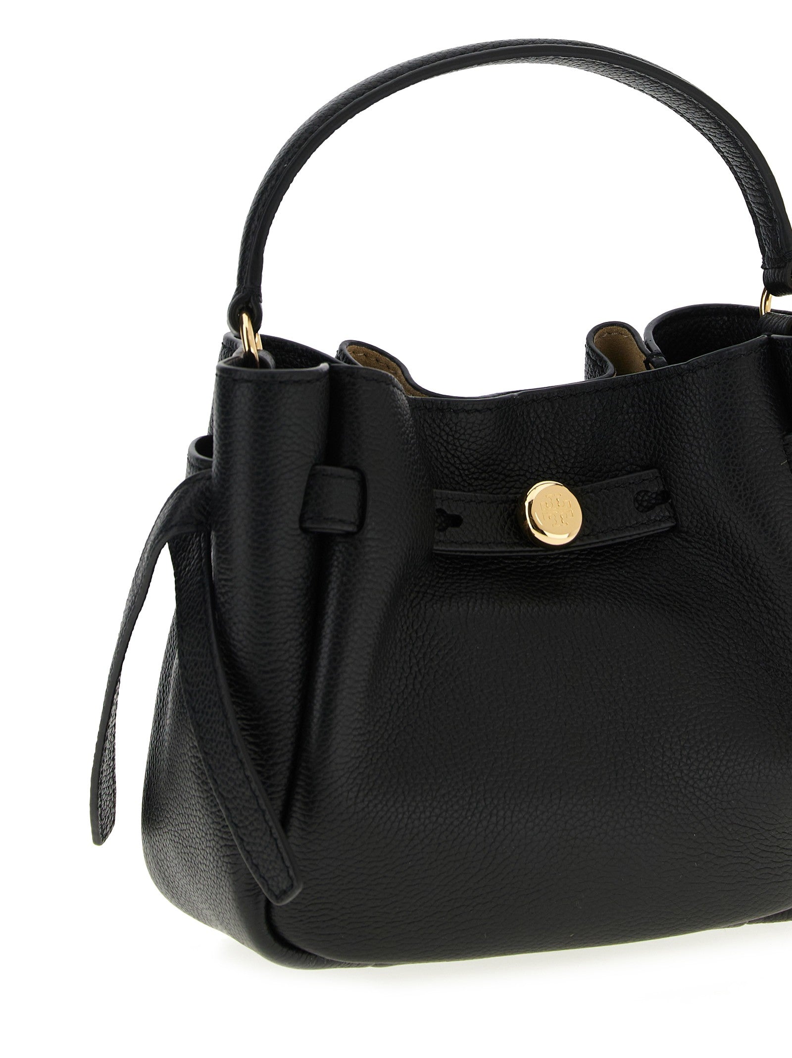 Tory Burch Women's Romy Mini Leather Shoulder Bag Black
