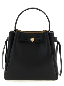 Tory Burch Women's Romy Leather Bucket Bag Black