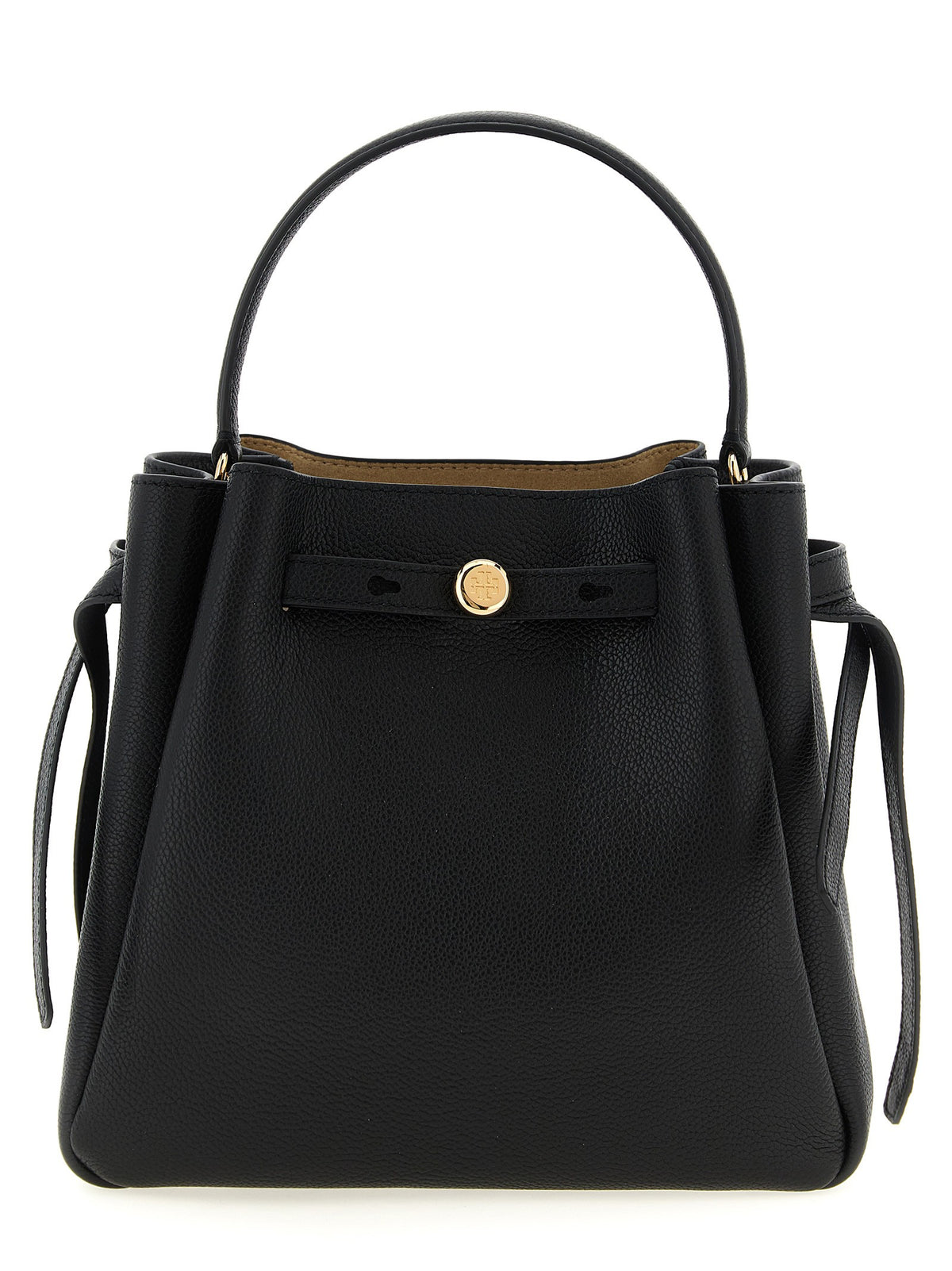 Tory Burch Women's Romy Leather Bucket Bag Black