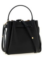 Tory Burch Women's Romy Leather Bucket Bag Black, view 2