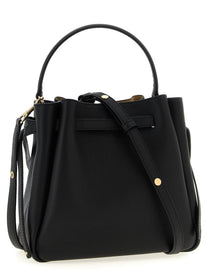 Tory Burch Women's Romy Leather Bucket Bag Black