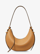 Tory Burch Women's Romy Half Moon Leather Shoulder Bag Brown