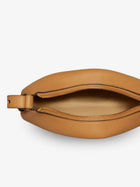 Tory Burch Women's Romy Half Moon Leather Shoulder Bag Brown