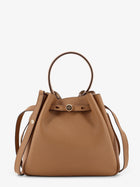 Tory Burch Women's Romy Leather Bucket Bag Brown