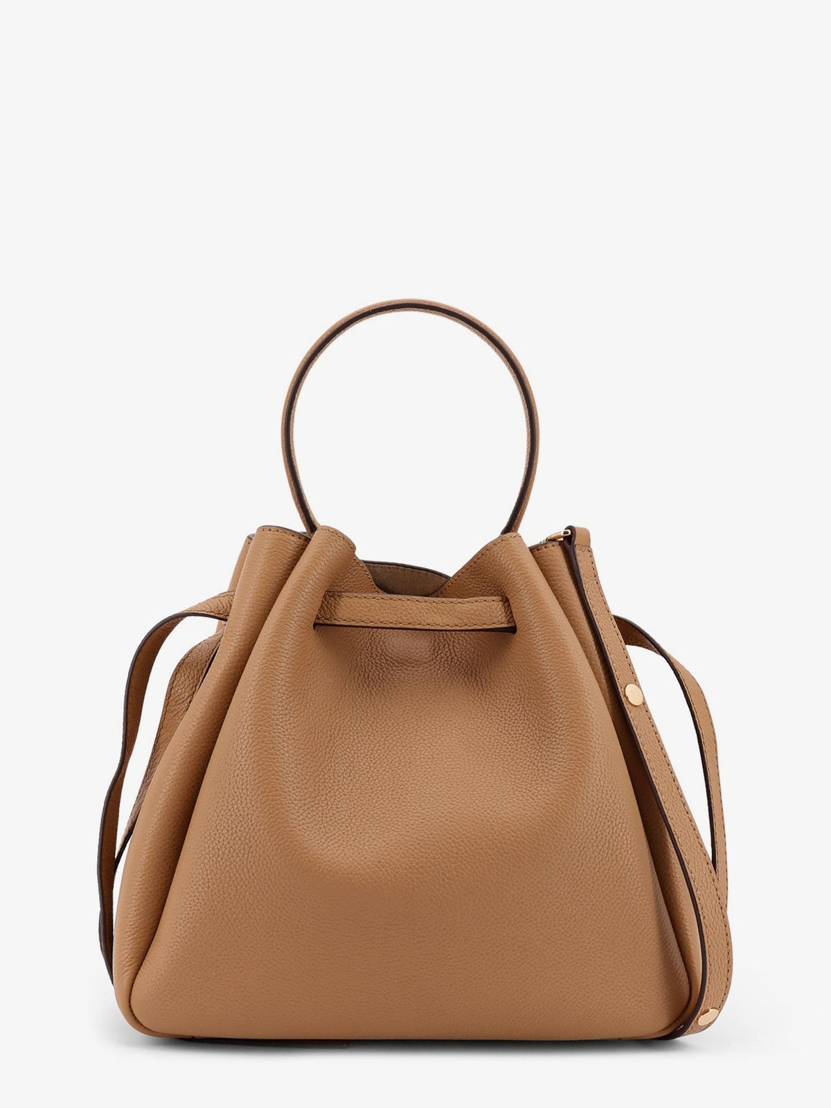 Tory Burch Women's Romy Leather Bucket Bag Brown, view 2