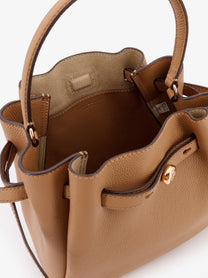 Tory Burch Women's Romy Leather Bucket Bag Brown, view 4
