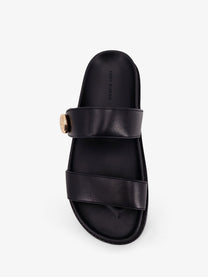 Tory Burch Women's Romy Leather Sandals Black