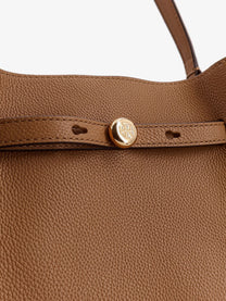Tory Burch Women's Romy Leather Shoulder Bag Brown