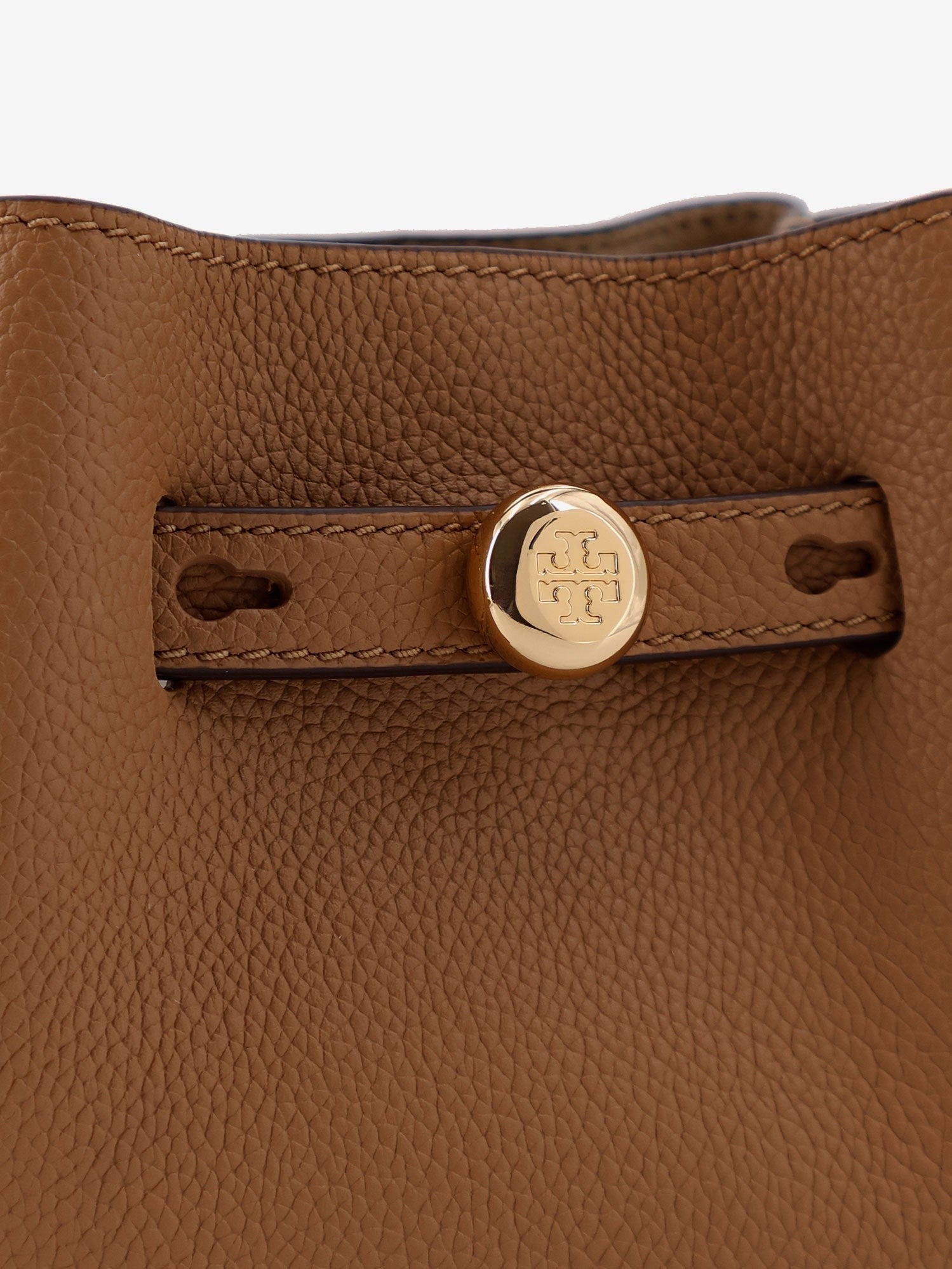 Tory Burch Women's Romy Mini Leather Crossbody Bag Brown