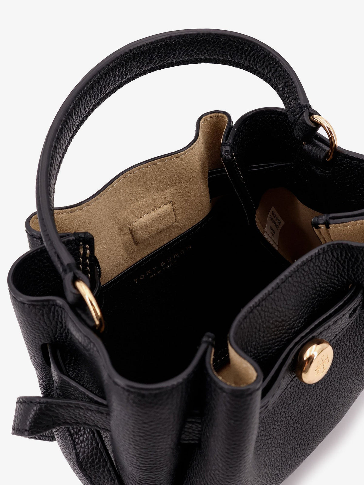 Tory Burch Women's Romy Mini Leather Shoulder Bag Black