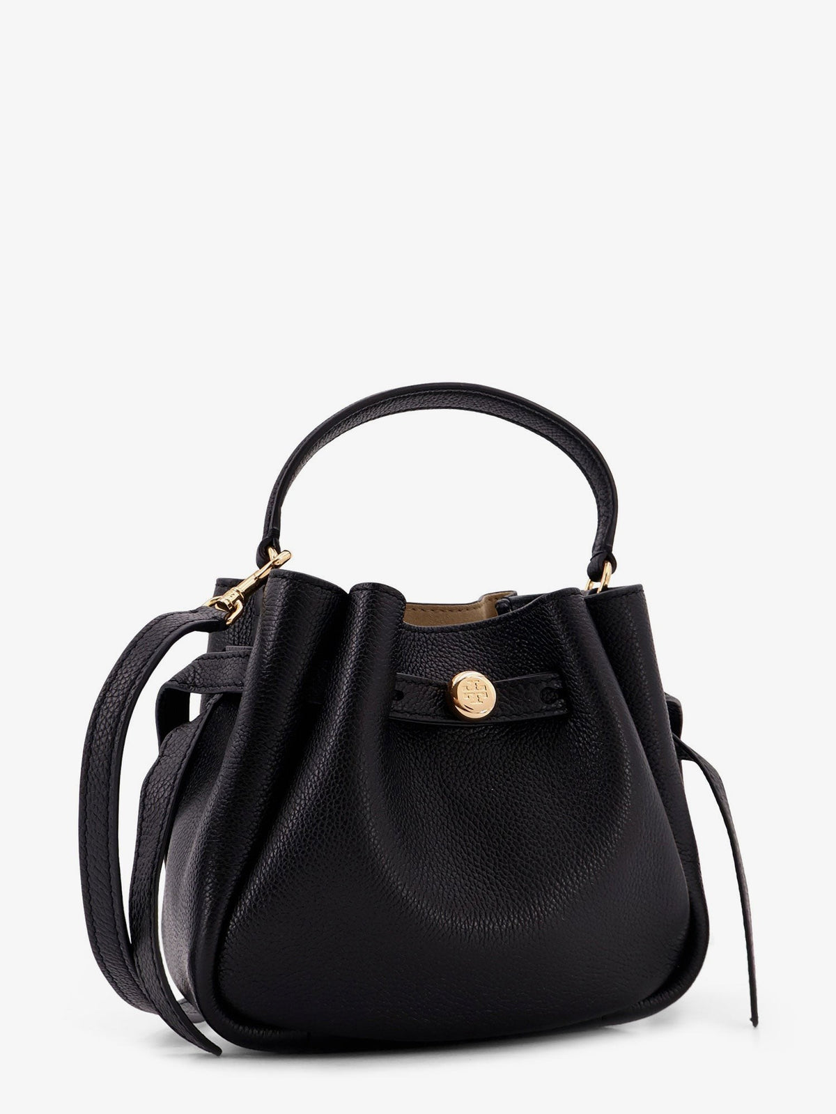 Tory Burch Women's Romy Mini Leather Shoulder Bag Black