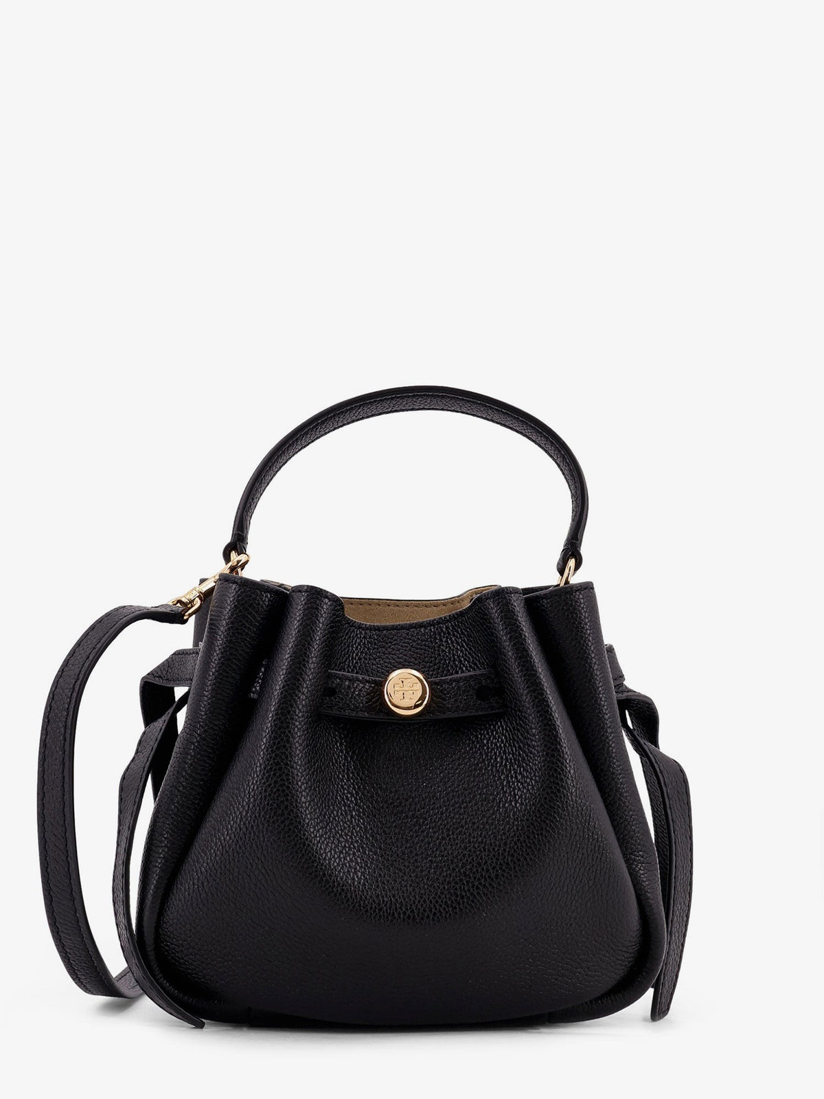 Tory Burch Women's Romy Mini Leather Shoulder Bag Black