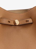 Tory Burch Women's Romy Pebbled Leather Tote Shoulder Bag Brown, view 5