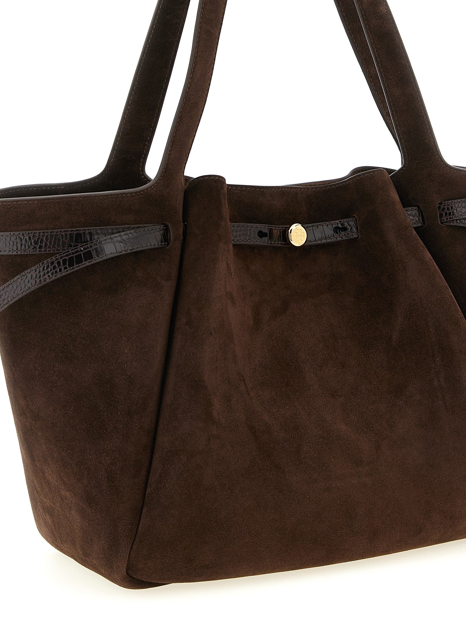 Tory Burch Romy Shopping Bag Brown