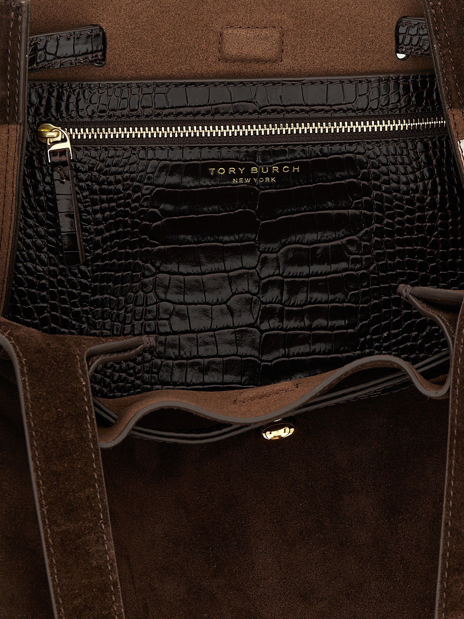 Tory Burch Romy Shopping Bag Brown