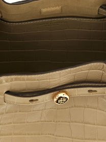 Tory Burch Romy Small Bucket Bag Beige