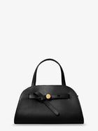 Tory Burch Women's Romy Small Leather Satchel Bag Black