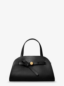 Tory Burch Women's Romy Small Leather Satchel Bag Black