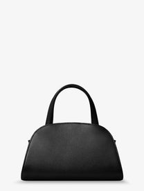 Tory Burch Women's Romy Small Leather Satchel Bag Black