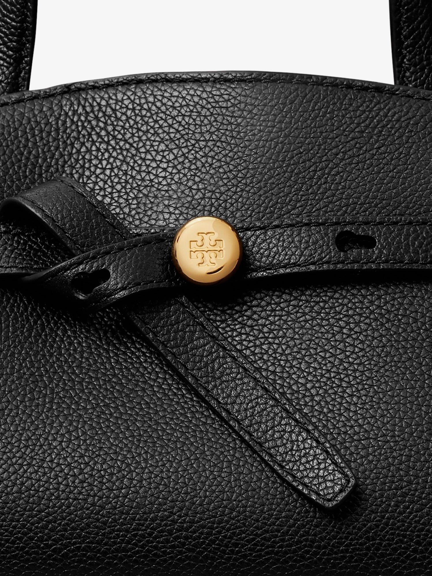 Tory Burch Women's Romy Small Leather Satchel Bag Black