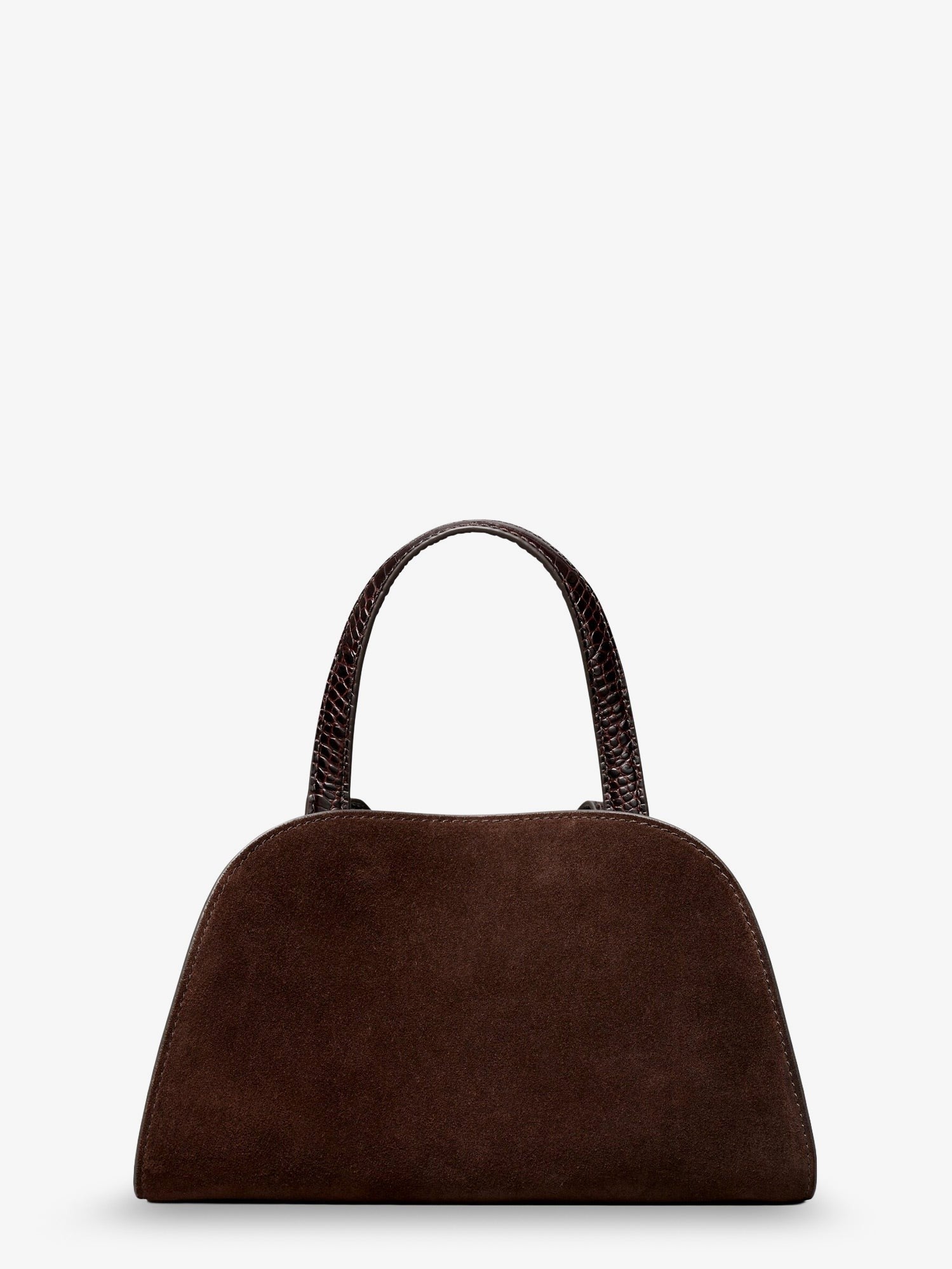 Tory Burch Women's Romy Small Suede Satchel Bag Brown