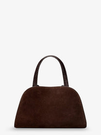 Tory Burch Women's Romy Small Suede Satchel Bag Brown