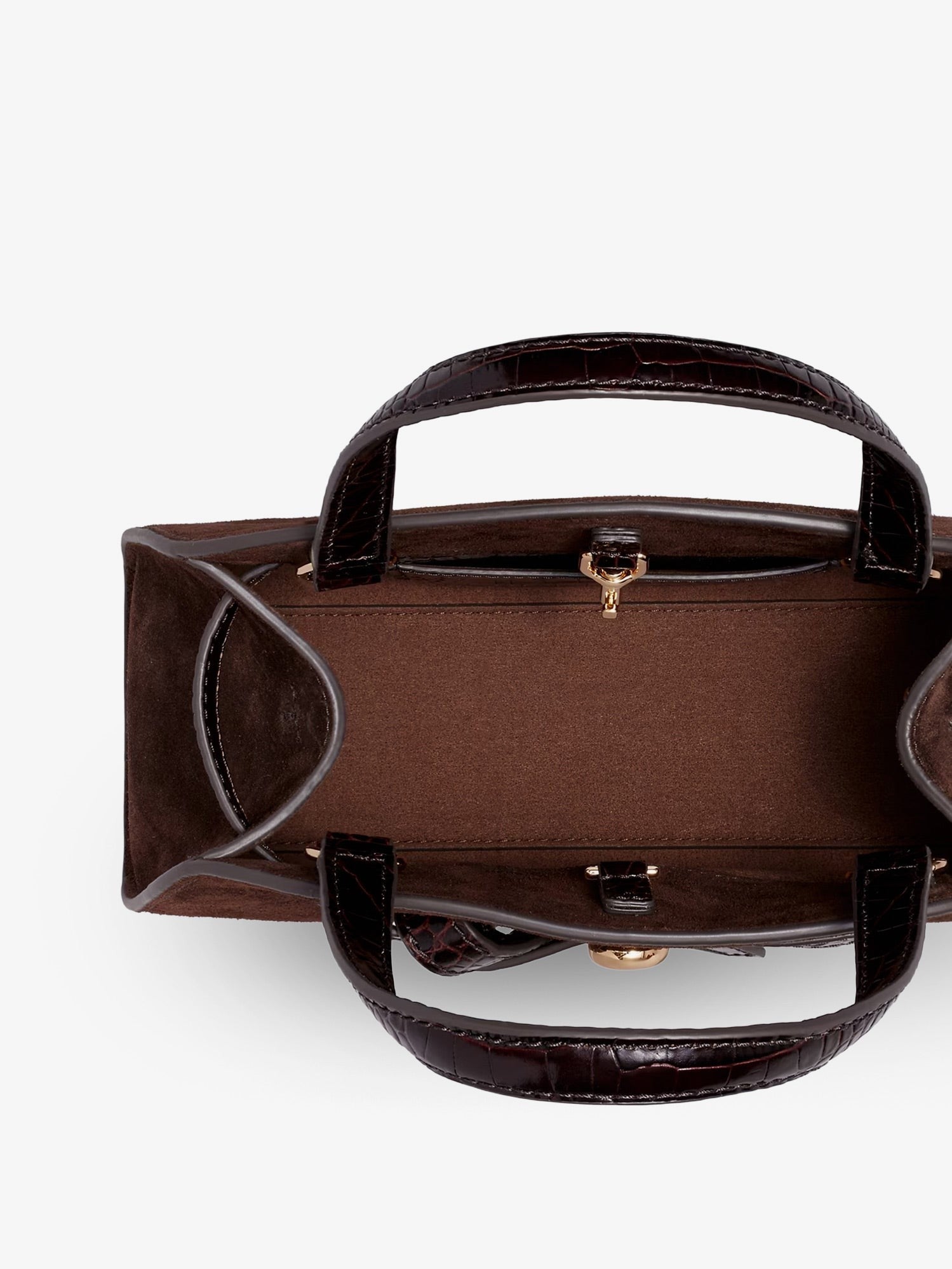 Tory Burch Women's Romy Small Suede Satchel Bag Brown