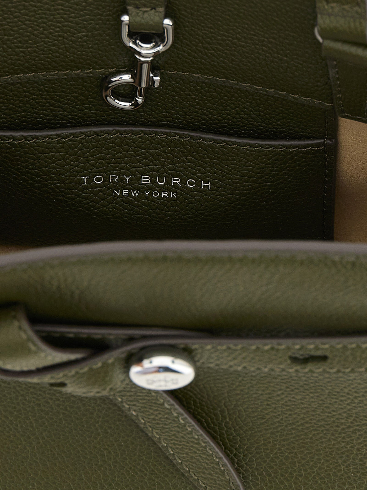 Tory Burch Romy Small Top Case Handbag Brown, view 4