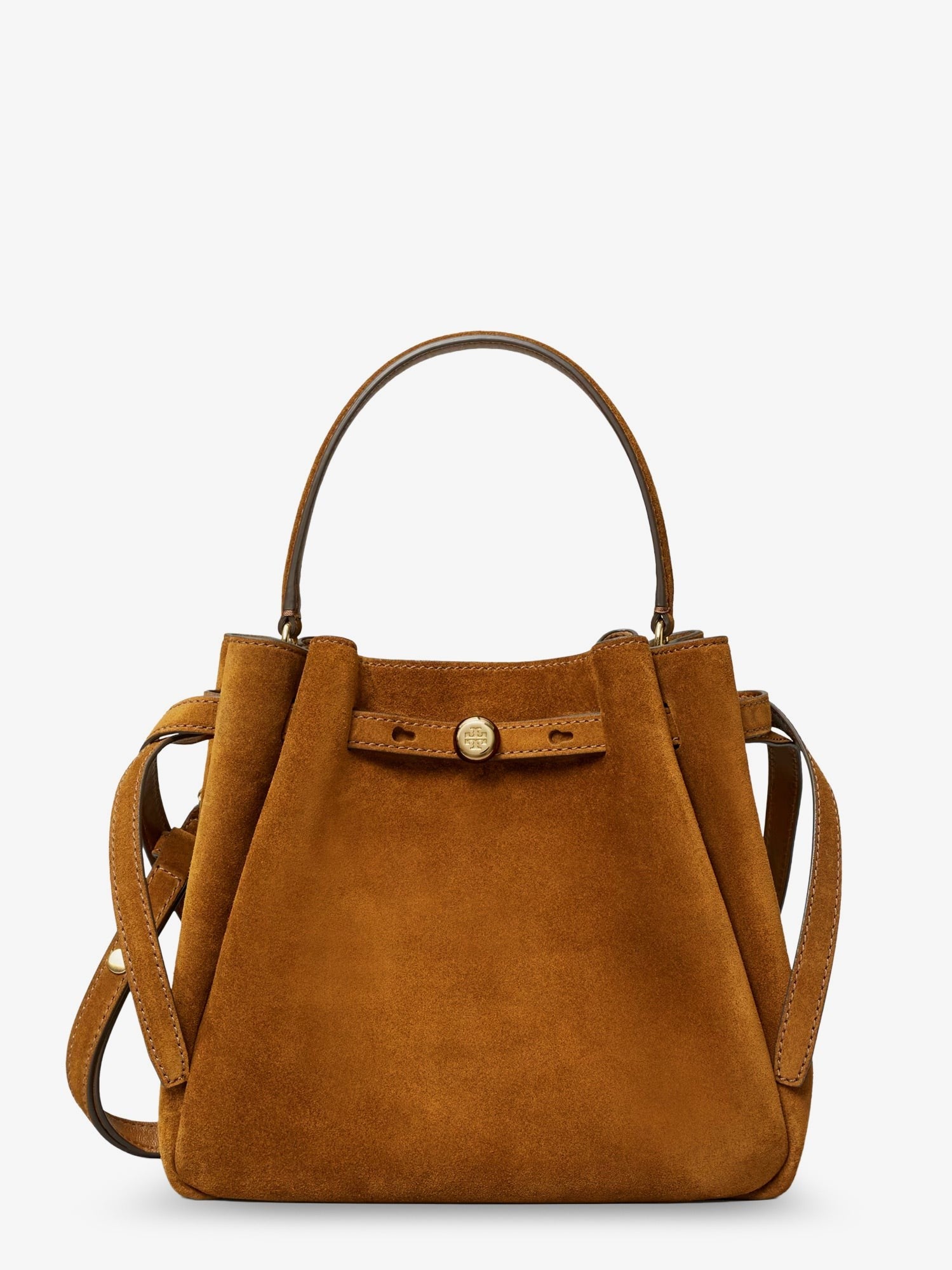 Tory Burch Women's Romy Suede Bucket Bag Beige