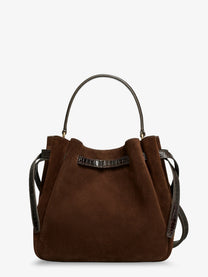 Tory Burch Women's Romy Suede Bucket Bag Brown