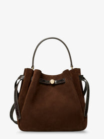 Tory Burch Women's Romy Suede Bucket Bag Brown