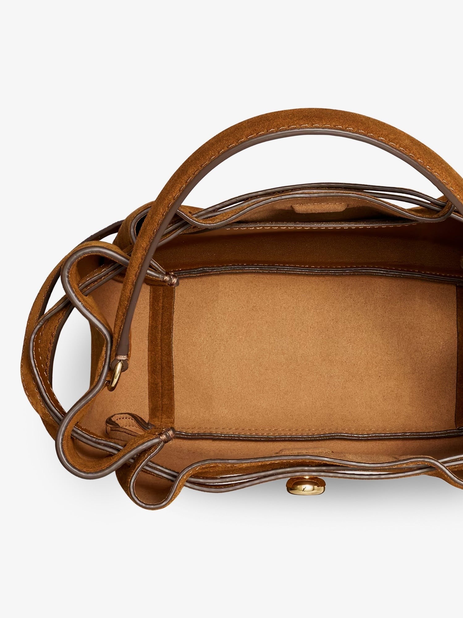 Tory Burch Women's Romy Suede Bucket Bag Beige