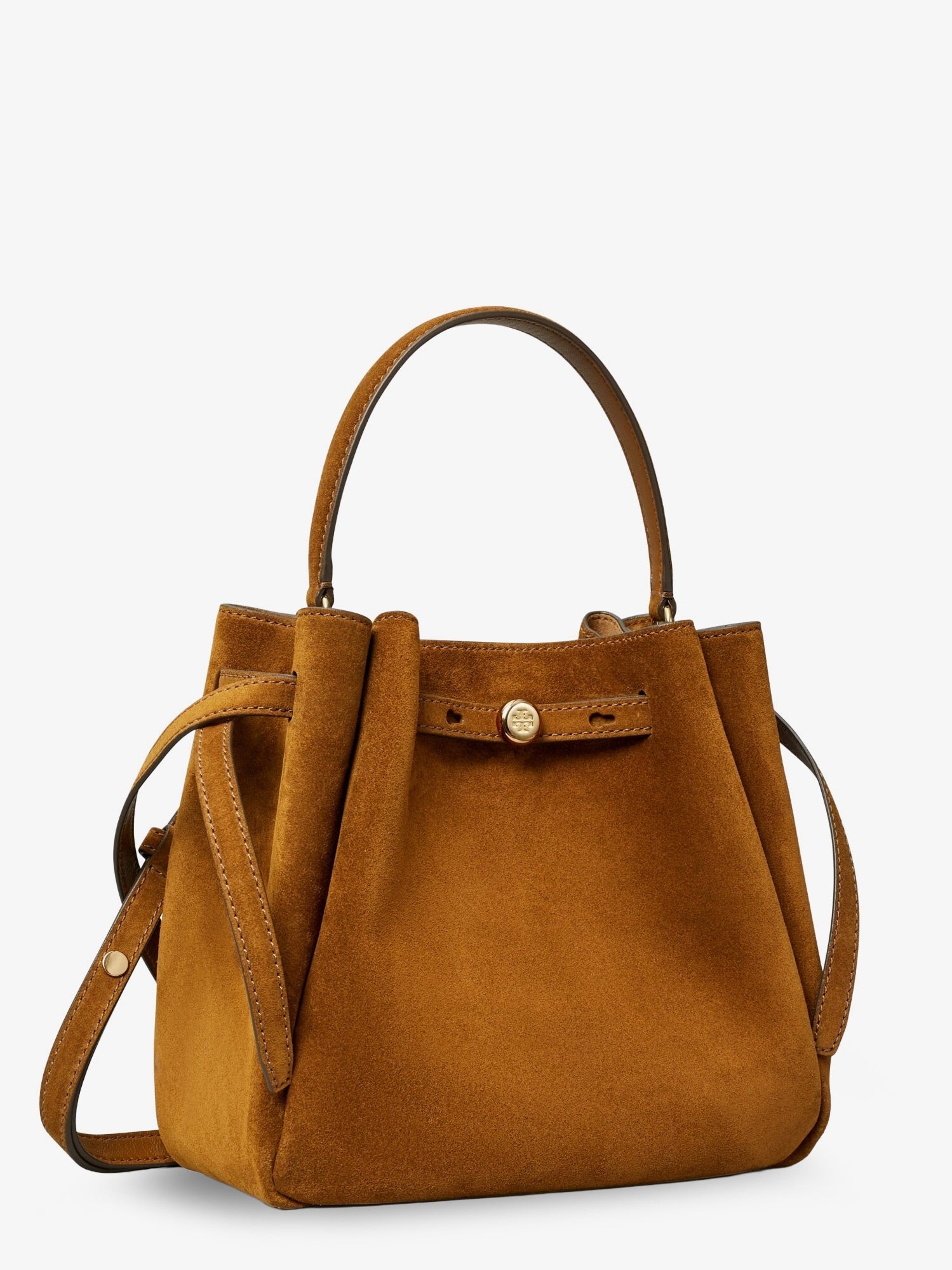 Tory Burch Women's Romy Suede Bucket Bag Beige