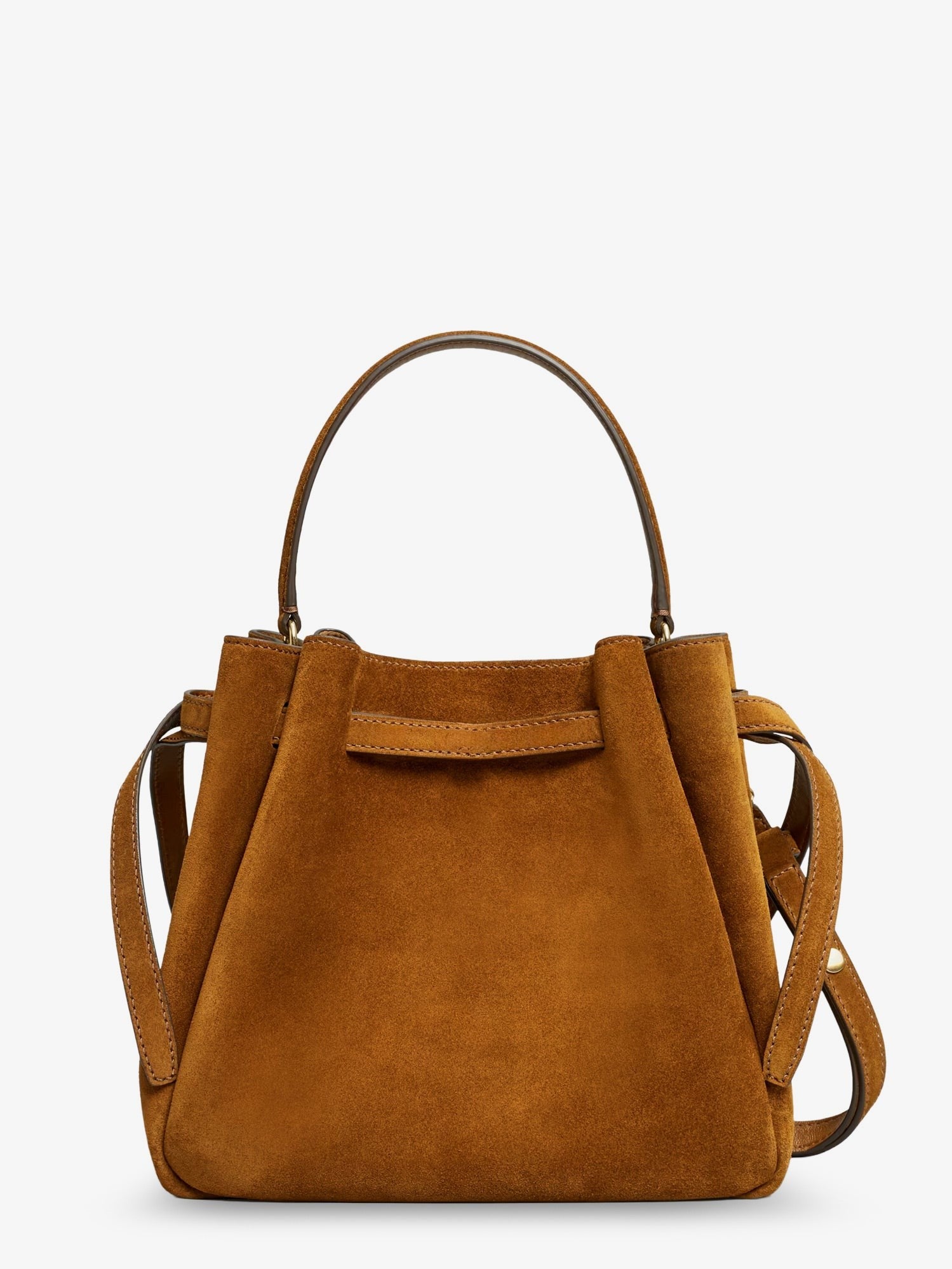 Tory Burch Women's Romy Suede Bucket Bag Beige