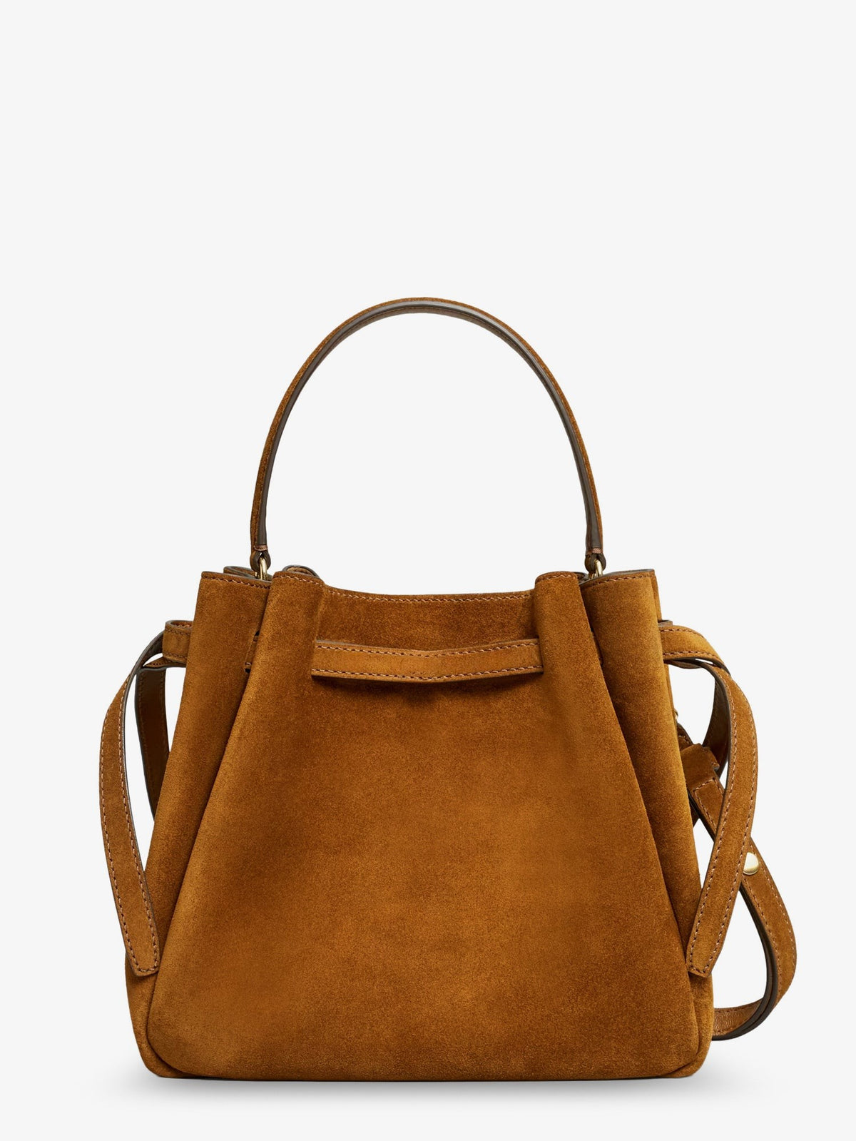 Tory Burch Women's Romy Suede Bucket Bag Beige, view 2