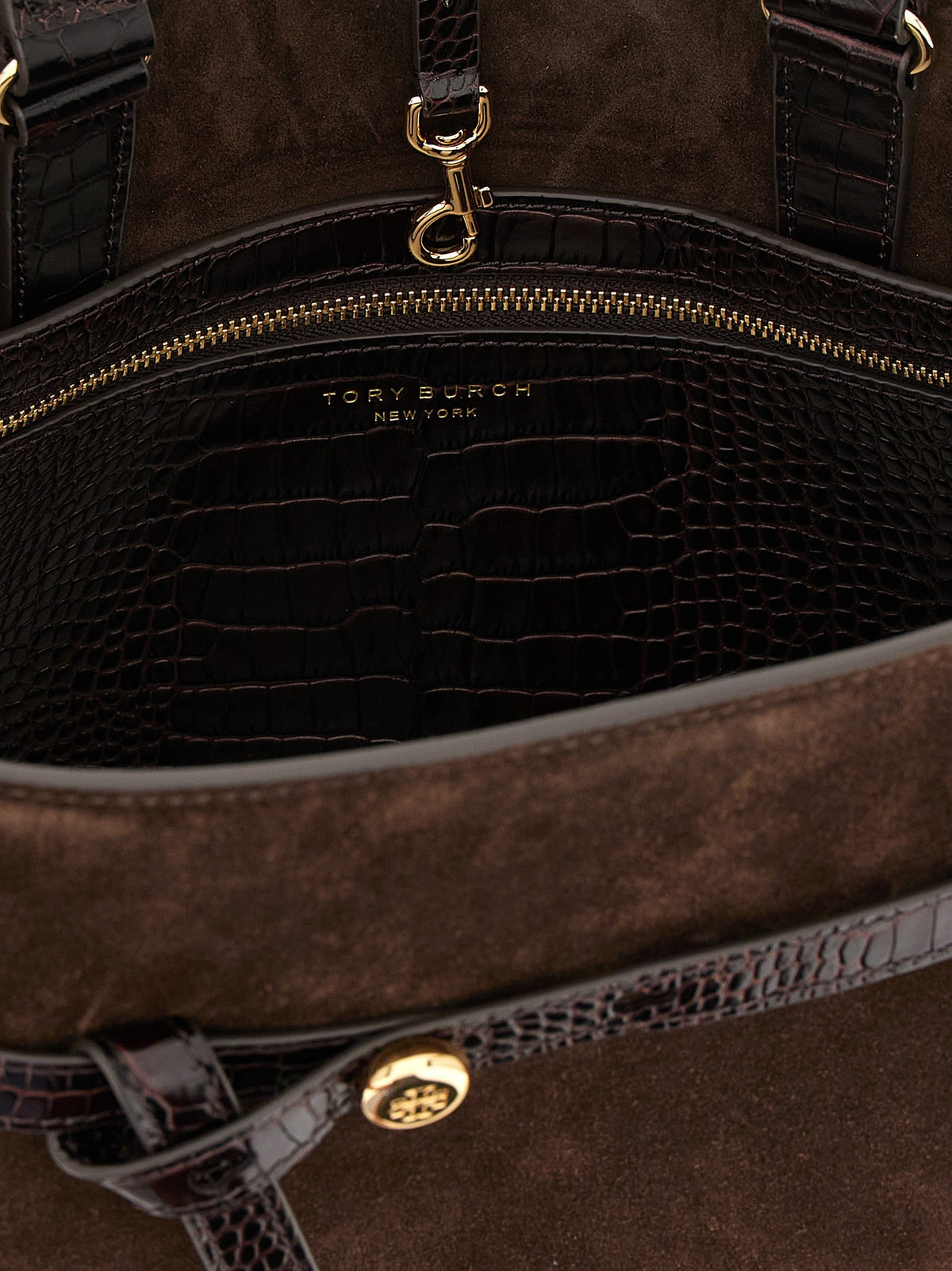 Tory Burch Romy Top Case Handbag Brown
